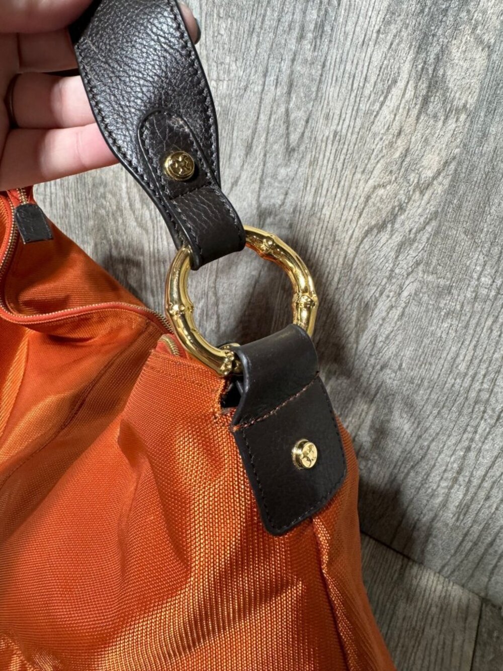 JEAN-PIERRE KLIFA Anteprima-Nueva Shoulder Bag Purse Orange Tassel Hobo Handbag - Picture 5 of 16